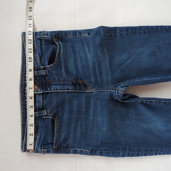 AEO Next Level Stretch Super Hi-Rise Jegging Mom Jeans 4 X-Long Blue Pockets - Picture 12 of 16